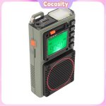Radio � bande compl�te son de basse lecture retro portable retro fm vhf am sw wb radio avec lampe de ...