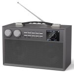 Radio dab / dab + portable - tanlanin - db112 - bluetooth 5. 0 - cran lcd - rveil intgr - gris