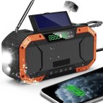 Radio durgence bluetooth tanche haut - parleur portable am / fm radio solaire  manivelle avec lampe ...