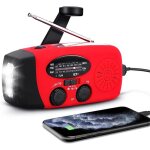 Radio dynamo 2000mah am fm noaa radio solaire  manivelle portable radio durgence lampe de pochechargeur ...