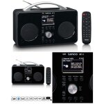 Radio internet - lenco - pir - 645bk - dab + / fm - bluetooth 4. 2 - batterie rechargeable 4400mah