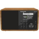 Radio internet - telestar - top 200 - bluetooth 5. 3 - enregistrement usb - bois