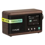 Radio mini dab + - pure - classic stereo - bluetooth - 2x20w - marron