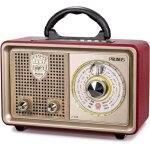 Radio portablej - 110 poste radio vintage bluetooth fm / am / (mw) / swdesign en bois classique radio ...