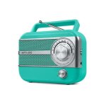 Radio portable - muse - m - 056 ag green - haut - parleur int�gr� - tuner fm / am - antenne t�lescopique ...