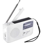 Radio portable durgence solaire dynamo power manivelle rechargeable radio fm / am lecteur mp3 sans fil ...