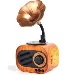 Radio portable vintage bluetooth fm - am mw - sw prise en charge de la carte tf - aux - lecteur mp3 usb ...