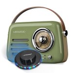 Radio rtro portable ledwood alma fm bluetooth entre usb puissance 30w batterie 1500mah retro vintage ...