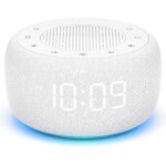 Radio - rveil - twinsim - blanc - 4 tonalits dalarme - lumire nocturne 7 couleurs - affichage dimmable ...
