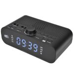 Radio - rveil avec cran led et diaphragme de basses luminosit rglable dab fm rveil numrique pour ...