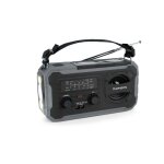 Radio solaire durgence - thomson - rt280 - fm / am - lampe torche - recharge usb - c