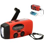 Radio solaire manivelle - yyv - 2000mah - am / fm - lampe de poche led - portable