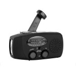Radio solaire portable main manivelle self powered am / fm radio dynamo m�t�o radio appareil durgence ...