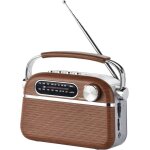 Radio vintage grandes ondes aspect boisam / fm / sw lecteur usb / carte micro sd prise secteur ou pile ...