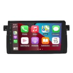 Radio voiture 9 carplay android 11 gps navi cam�ra ahd 8 - core 2 + 32g compatible bmw e46 98 - 06