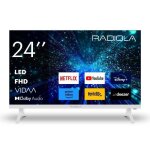 Radiola - ra24a2w - tv led fhd 24 (60cm) - 12 volts - smart vidaa - molotov netflix prime video disney ...