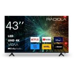 Radiola - ra43a2 - tv led 4k uhd 43(108cm) - smart tv vidaa - bluetooth - netflix prime video disney ...