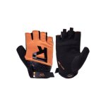 Radvik hilder ? gants de cyclisme courts orange tailles m?xxl pads gel & eva ventilation