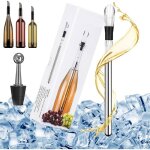Rafraichisseur de bouteille de vin b�ton refroidisseur de bouteille en acier inoxydable tige refroidissante ...