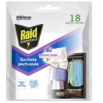 Raid - 338827 - essentials sachets parfumes x18 fraicheur lavande - avec huile essentielle de lavandin ...