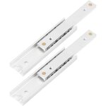 Rail coulissant t�lescopique lisse - - en alliage daluminium durable - pour armoire � tiroirs - 2 pi�ces ...