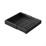 Rail coulissant tiroir 38x28x15cm panier coulissant pour meuble de cuisine noir
