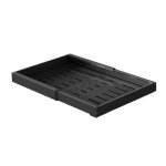 Rail coulissant tiroir 48x47x11cm panier coulissant pour meuble de cuisine noir