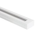 Rail monophasé pc 2 mètres pour spots led blanc Rail monophasé pc 2 mètres pour spots led blanc