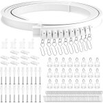 Rail rideaux plafond flexible de 3 m�tres rail de rideau de plafond incurv� pliable pour s�parateur de ...