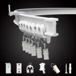 Rail de rideau de plafond flexible pliable support mural de plafond syst�me de rail de rideau incurv� ...