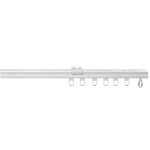 Rail � rideaux simple en m�tal blanc 1 m