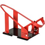 Rail de support universel pour moto homcom support roue moto support bquille moto - bloque roue 8 - ...