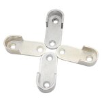 Rail suspension meuble ovale 20 pi�ces - support de tube darmoire penderie pour barre ovale acier nickel� ...