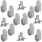 Rail suspension meuble ovale ova 10 pices - support de tube darmoire penderie pour barre ovale tringle ...