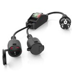 Rallonge �lectrique ext�rieure 16a ip44 capuchon �tanche c�ble cuivre pvc ignifug� pour jardin et terrasse ...