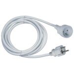 Rallonge électrique - gao - 16a - câble 3m blanc robuste et flexible Rallonge électrique - gao - 16a - câble 3m blanc robuste et flexible