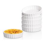 Ramequins à crème brûlée de 5 oz plats à quiche cannelés ronds moule à tarte ramequins allant au four ... Ramequins à crème brûlée de 5 oz plats à quiche cannelés ronds moule à tarte ramequins allant au four ...