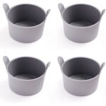 Ramequins - zig - zag territoires - lot de 4 - gris fonc - compatible friteuse  air - lave - vaisselle ...