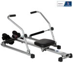 Rameur dappartement pliable - collaboration aosom. fr x ffhandball - 3 niveaux de rsistance cran multifoncti ...
