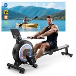 Rameur d?appartement ? wenoker - 32 niveaux de r�sistance magn�tique - ecran led ? compatibilit� app ...