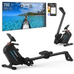 Rameur magn�tique pliable ? merach ? ecran led ? compatible app ? 16 niveaux de r�sistance ? robuste ...