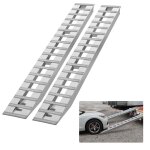 Rampes en aluminium - vevor - 2745 x 380 x 82 mm - charge 45359 kg - pour moto / moto tout - terrain ... Rampes en aluminium - vevor - 2745 x 380 x 82 mm - charge 45359 kg - pour moto / moto tout - terrain ...