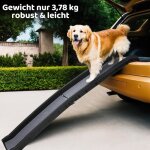 Rampe pour chien pliable - charge maximale : 90 kg - pour grands et petits animaux - rampe de coffre ...