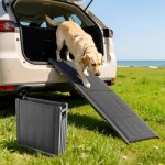 Rampe pour chien - vevor - 180 x 508 cm - rampe acc�s voiture pliable pour chiens moyens grands 113 kg ...