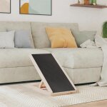 Rampe pour chiens - vidaxl - bois de sapin - surface antidrapante - hauteur rglable - pliable
