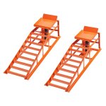 Rampe de levage pour voiture - duoku - lot de 2 - avec cric hydraulique 5 t - hauteur r�glable de 27 ...