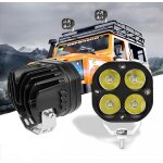 Rampe de phare de travail led 2x40w12v 24vcarr blanc projecteurs lumire feux pour voiture camions suv ...