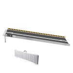 Rampe portative pour fauteuil roulant - duoku - 6 pieds - aluminium - capacit� 363 kg - pliable