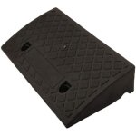 Rampe de trottoir en caoutchouc pour fauteuil roulant voiture moto (noir 50 x 27 x 9 cm)
