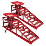 Rampe de voiture 2 pieces cric hydraulique 2000kg rampe d?acces chargement garage Rampe de voiture 2 pieces cric hydraulique 2000kg rampe d?acces chargement garage